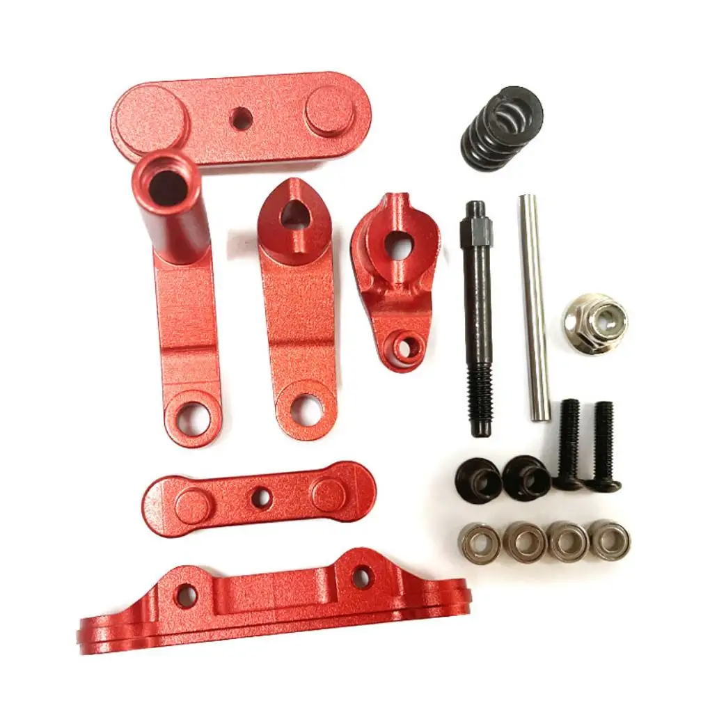 Aluminium Hoge Precisie Stuurservo Saver Compleet Voor 1/10 LOSI Baja Rey 4WD RC Auto Deel RC Auto Accessoires Zilver