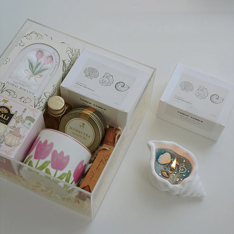 Conch thơm nến bầu không khí Quà Tặng thạch sáp hương thơm quà tặng handmade sáng tạo trang trí vỏ hình dạng sáp