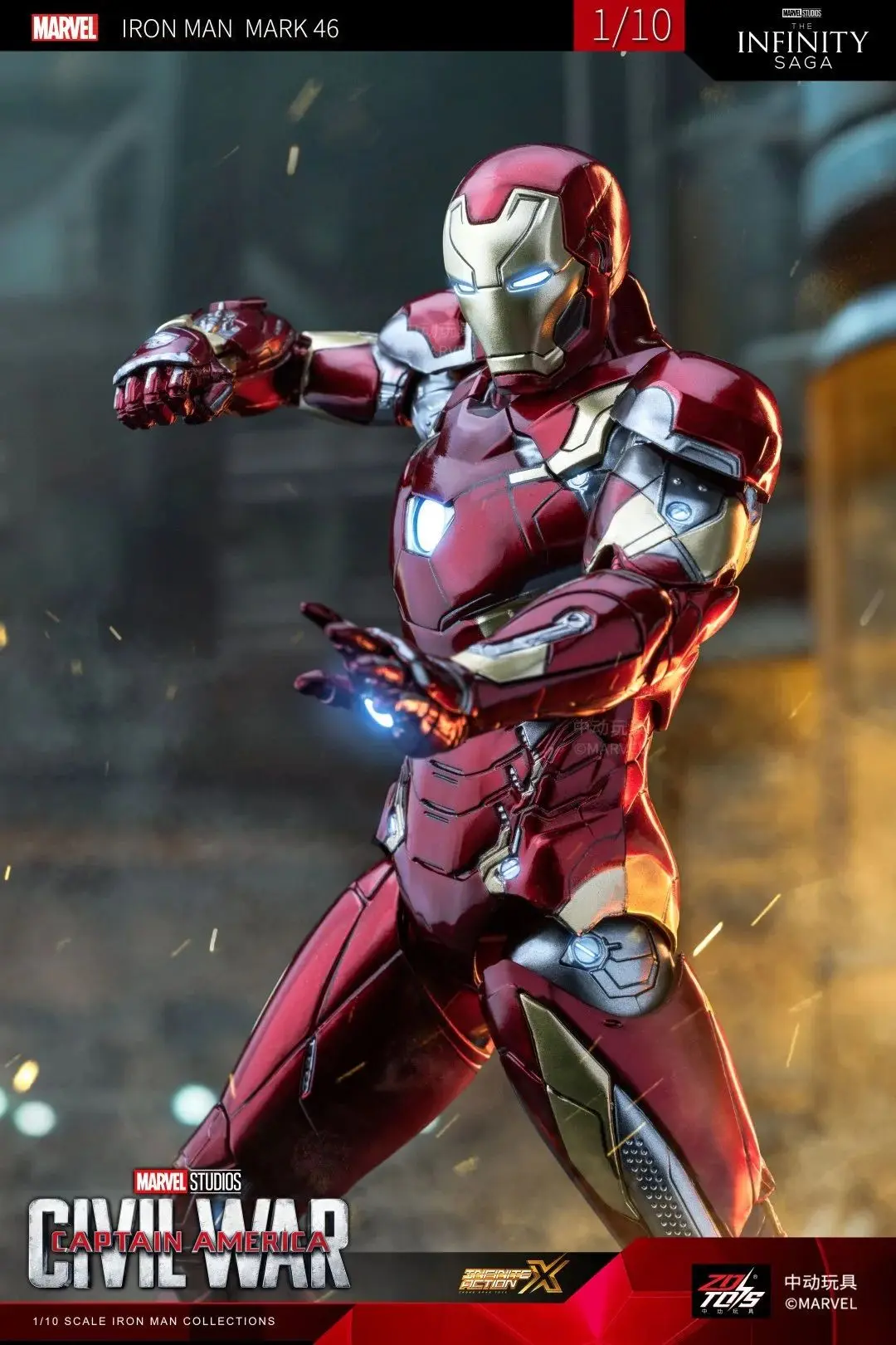 ZD Originele Iron Man MK31 MK32 Zuiger Romeo MK10 MK19 Tijger 1/10 Armor Marvel legends Avengers Action Figure Speelgoed Model Gift