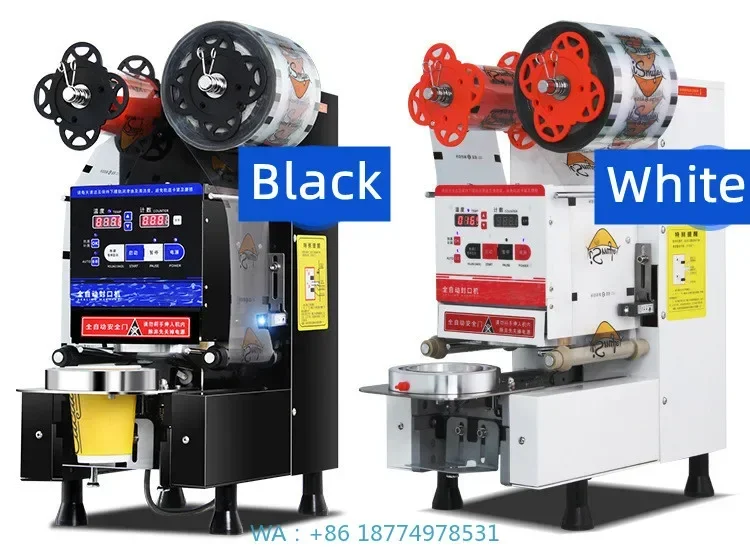 

Автоматический настольный запайщик для пластиковых стаканов для кафе и магазинов баббл-чая (для чая и кофе)