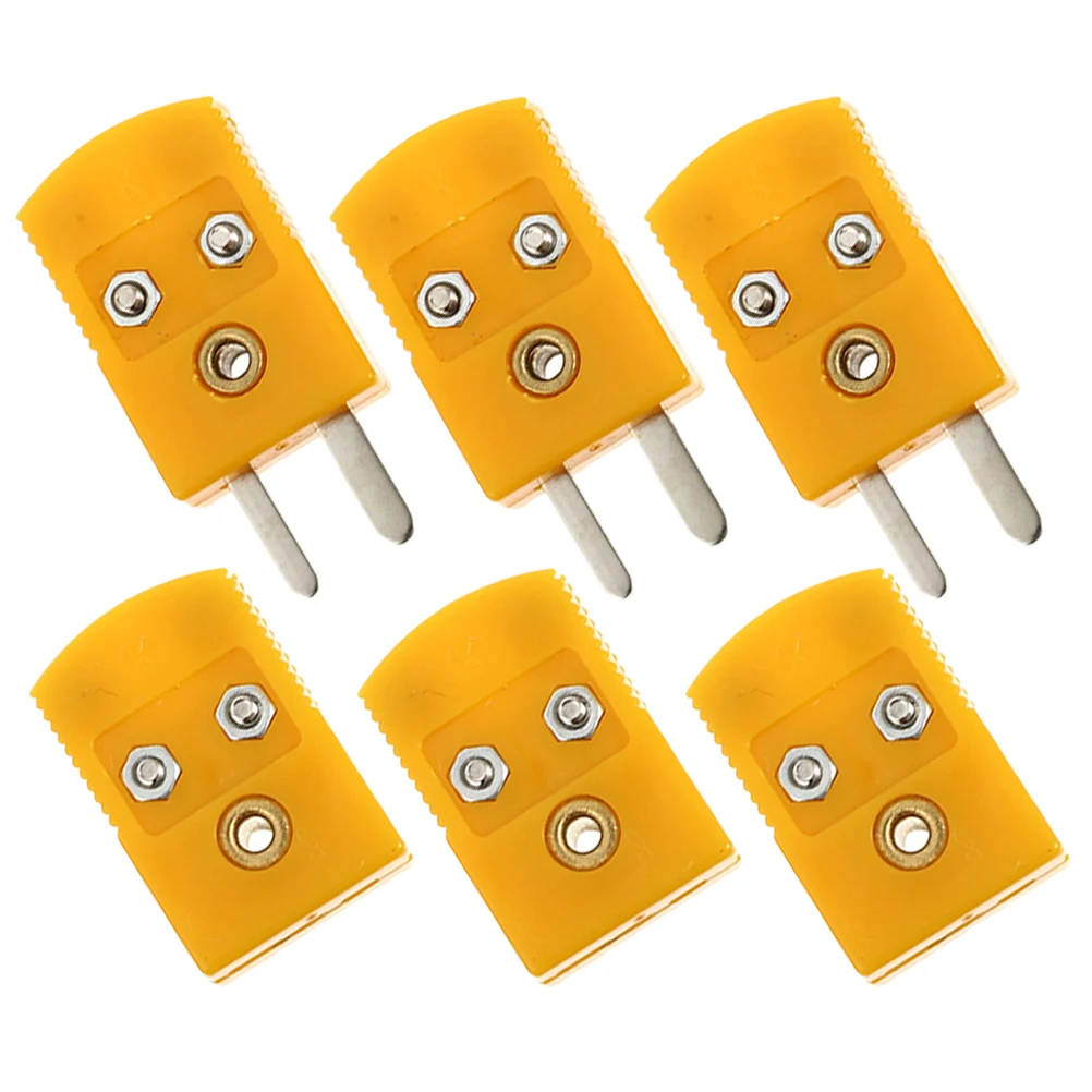 3 juegos de enchufe de termopar tipo K, adaptador macho hembra, Kit de reparación de cable de extensión, adaptador de termopar, enchufe tipo K