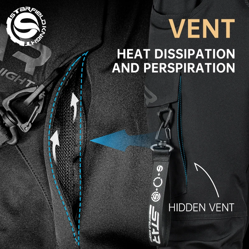 SFK New Black Motorcycle Pants Riding Men Equipemt Summer Breathable Trousers With CE Protection Armor Wearing Gears Accessories - Image 5