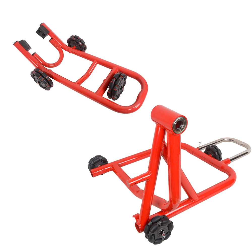 360° Movable Lift Stands Motorcycle Front & Rear Stand Set  Revolutionary Heavy Duty Motorcycle Stands