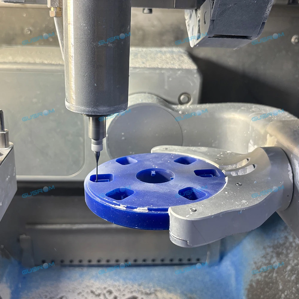 GUSROM Dental Wax Disc 98x20mm Blue/White for CAD/CAM Milling Open System Wax Block for Dental Lab Crown Bridge Try-in Zirconia