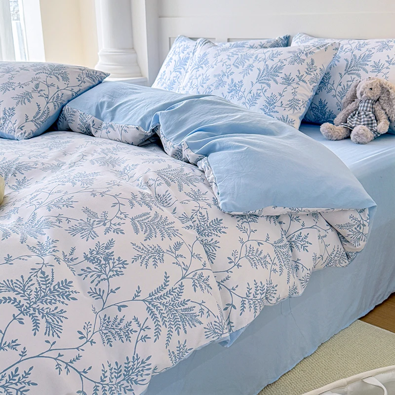 

2026 Style Cloud Sensation Cotton 150x200 Single Quilt Cover Spring Summer Skin-friendly Breathable Double 220x240 Duvet Cover