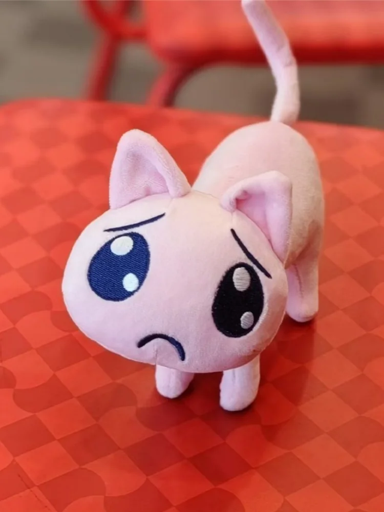 Super Cute P Cat! NEEDY GIRL OVERDOSE Emojis Super Cut Angel Sauce Japanese Cute Pink Rain Doll Plush Toy