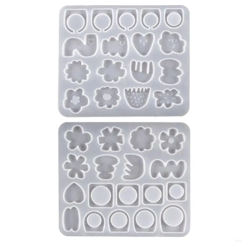 

A9BF Flower Silicone Ring Molds Different Sizes Ring Jewelry Resin Casting Mold