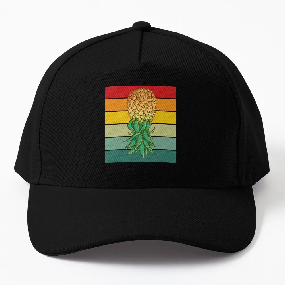 Funny Upside Down Pineapple Swinger Retro Vintage Swinger Baseball Cap Luxury Man Hat party hats Christmas Hats Men Cap Women's