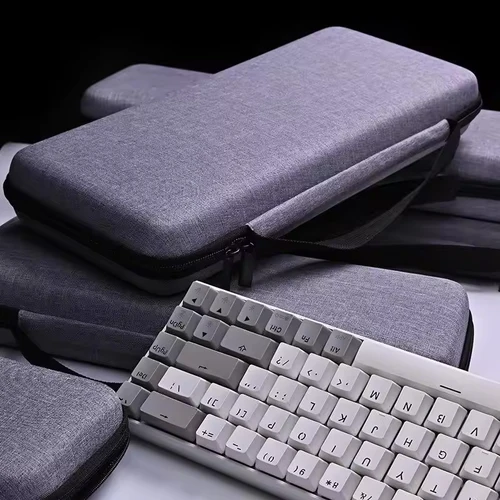 Imagen 2 del producto La carcasa dura de EVA de la bolsa de almacenamiento de la caja del teclado mecánico impermeable es adecuada para el teclado 61/68/75%/TKL/98%/de tamaño completo.