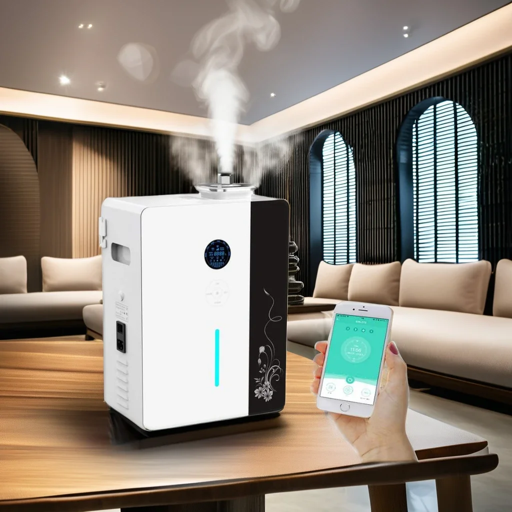 Smart Control Wifi HVAC Aroma Diffuser Machine Waterless Diffuser 800ml HVAC Essential Oil Diffusers Wholesale