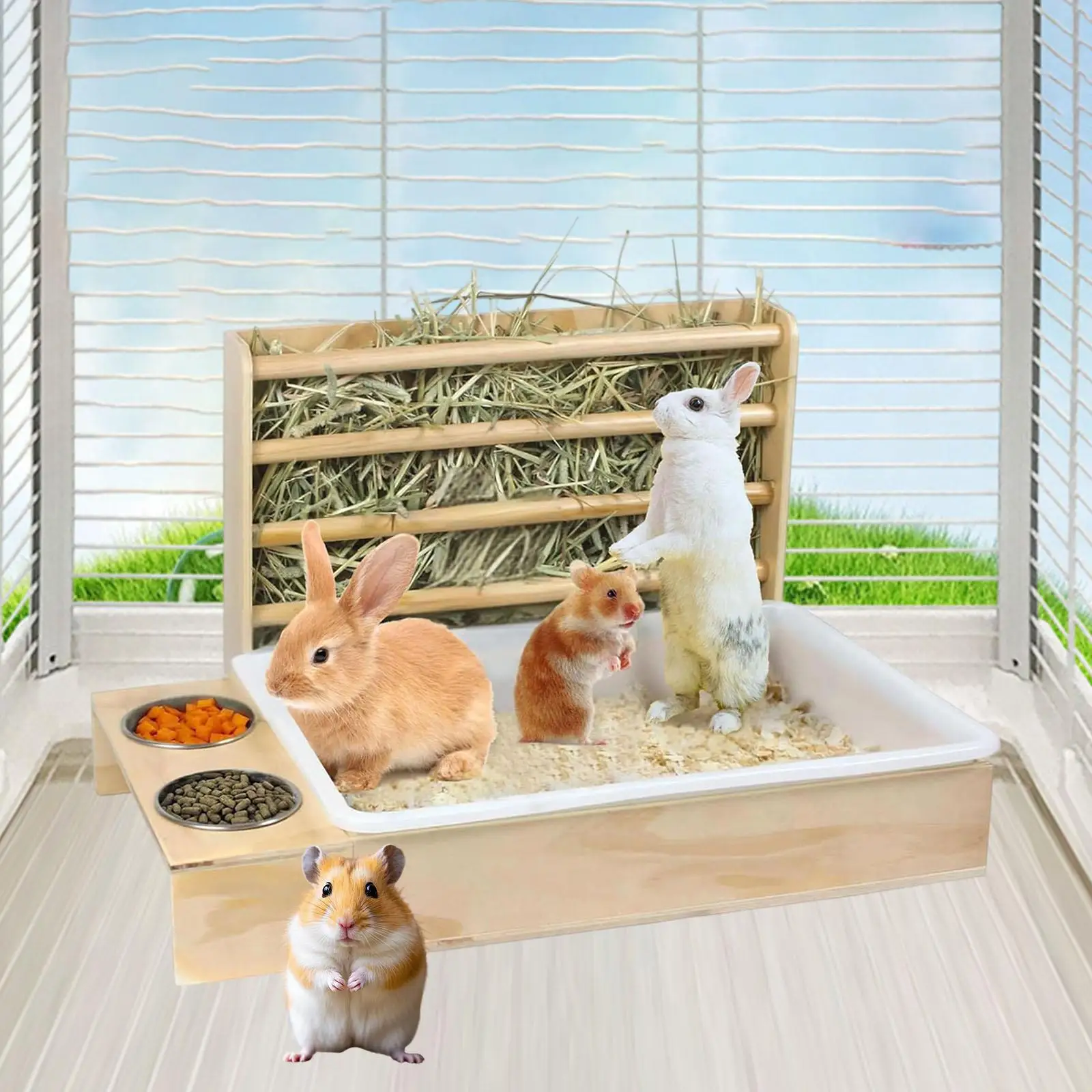 mangeoire-pour-lapin-bac-a-litiere-mangeoire-d'alimentation-portable-conteneur-lapin-en-bois