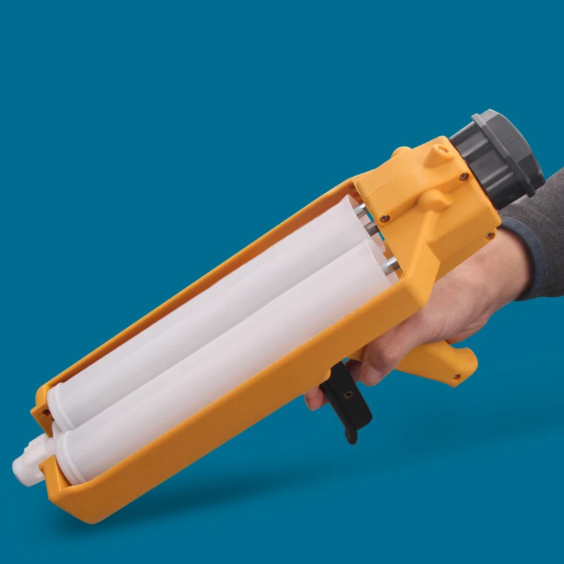 manual AB glue cartridge caulking gun Caulk cleaning glue AB Epoxy Gun Cartridge 400ml 1:1 and Mixing Tube MC10-18 Thread Mouth