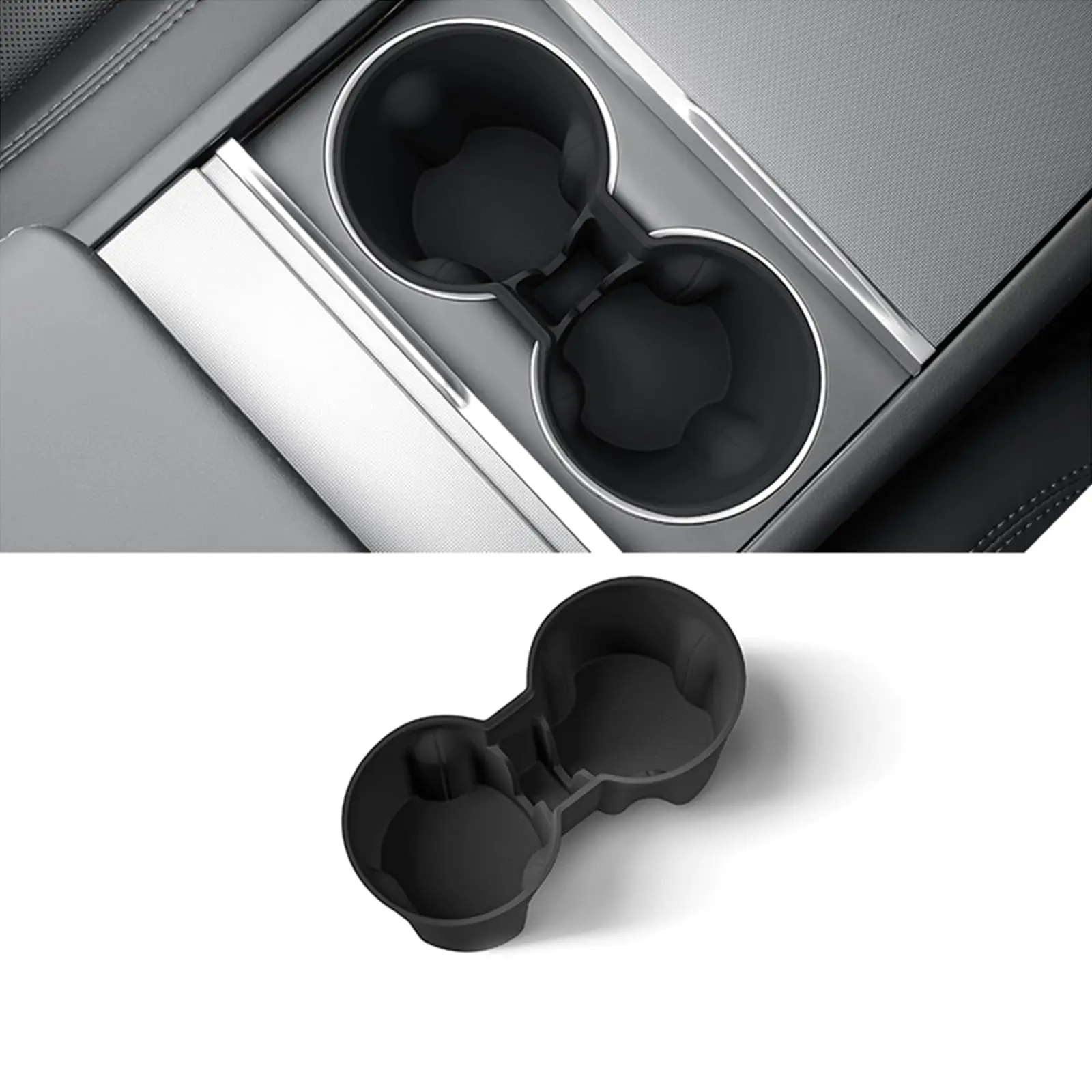 

For Tesla Model 3/ Y Juniper 2025 Center Console Cup Holder Insert Center Console Interior Accessories Central Control Water Cup