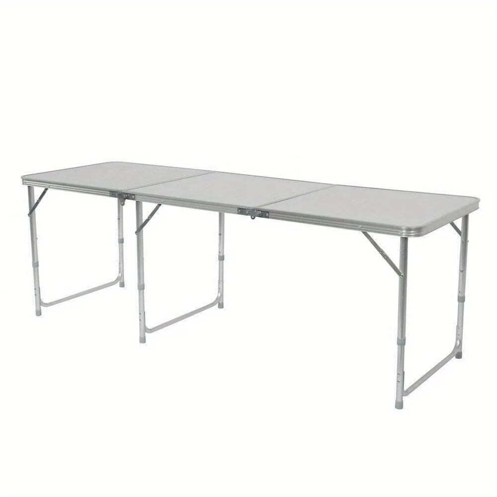 6FT Folding Table Aluminium Alloy Indoor Outdoor Picnic Party Camping White