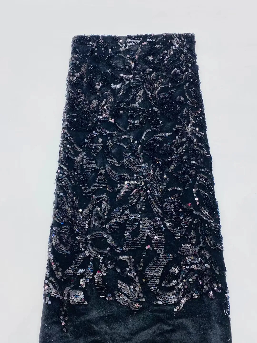 

African Lace Fabric 2024 High Quality French Luxury Tulle Lace Nigerian Sequins Net Lace Fabric for Wedding Dress 5Yards VXL5969