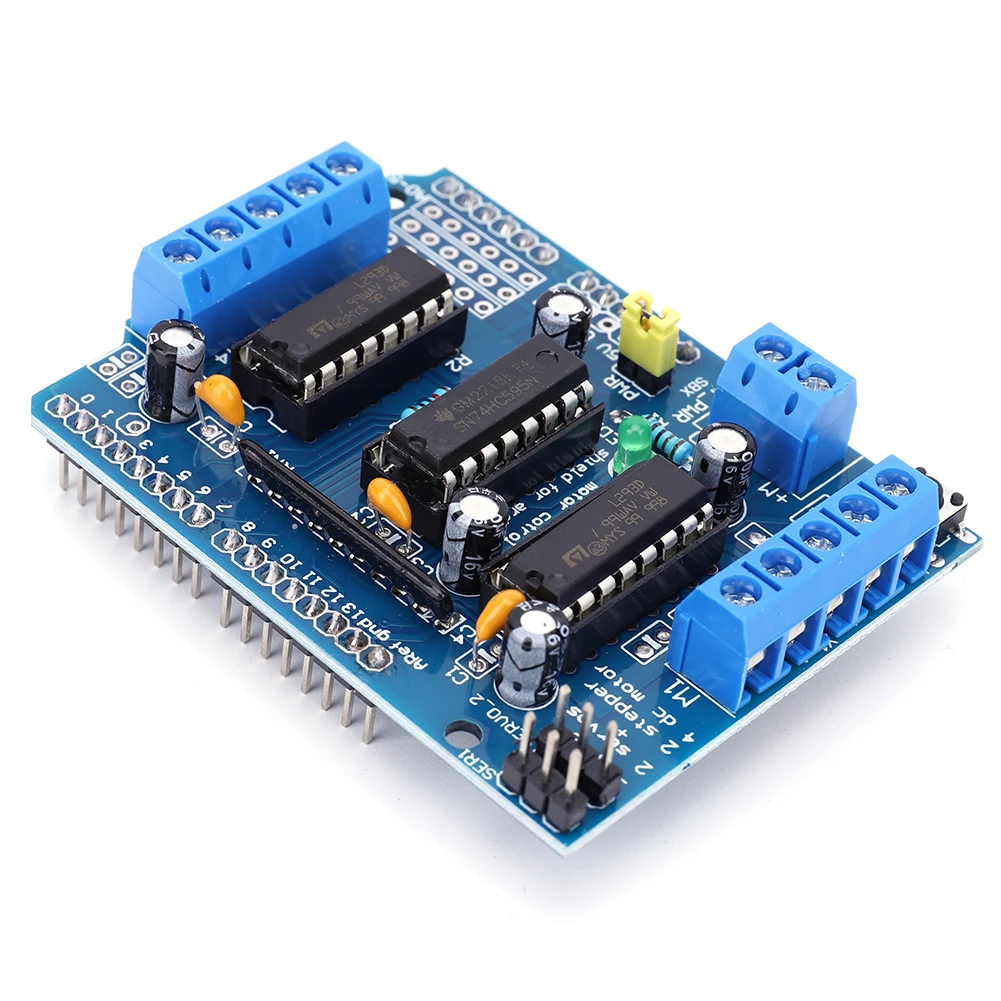 L293D DC Motor Drive Shield Stepper 4.5-36V 4CH Motor Drive Shield Expansion Module for Arduino Raspberry Pi DIY Experiments