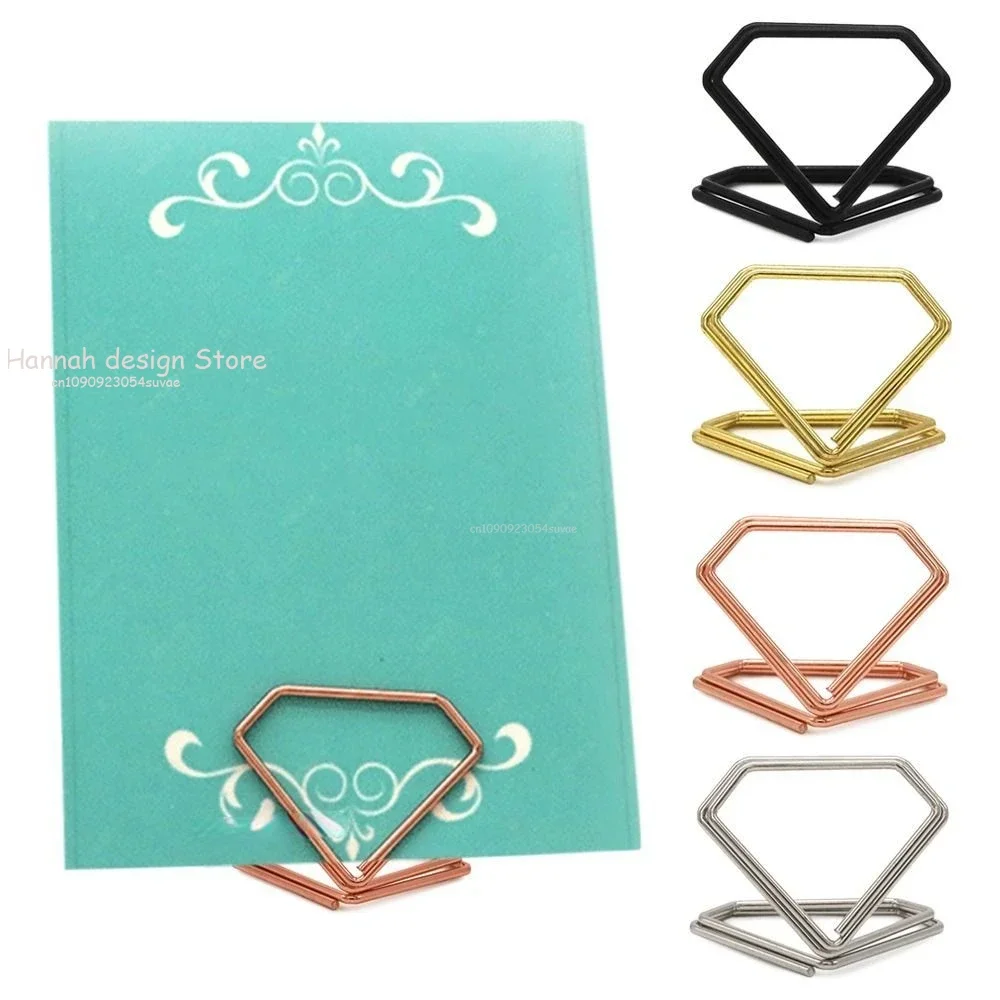 Metal Place Card Holders Photo Clip Stands Wedding Table Number Name Sign Stand for Wedding Birthday Party for Home Decoration