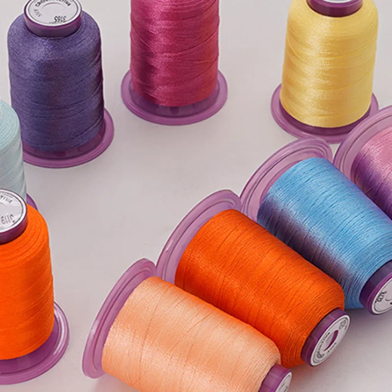 16 Colour 120D/2 Polyester Embroidery Thread High Strength Machine Embroidery Silk Thread Sewing Thread Wheel Sewing Supplies