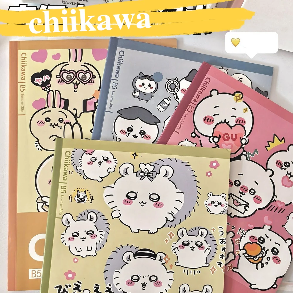 New Jiyikawa B5 Notebook Cute Girls Horizontal Line Cute Notepad Xiaoba Usachi Peripheral Workbook Diary