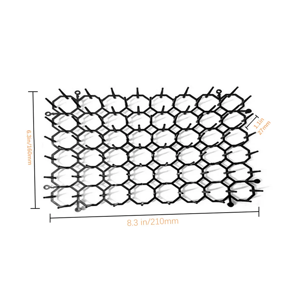 

Garden Scat Spike Mat Garden Greenhouse Digging Stopper Network Mat with Plastic Nails 18x12x2m