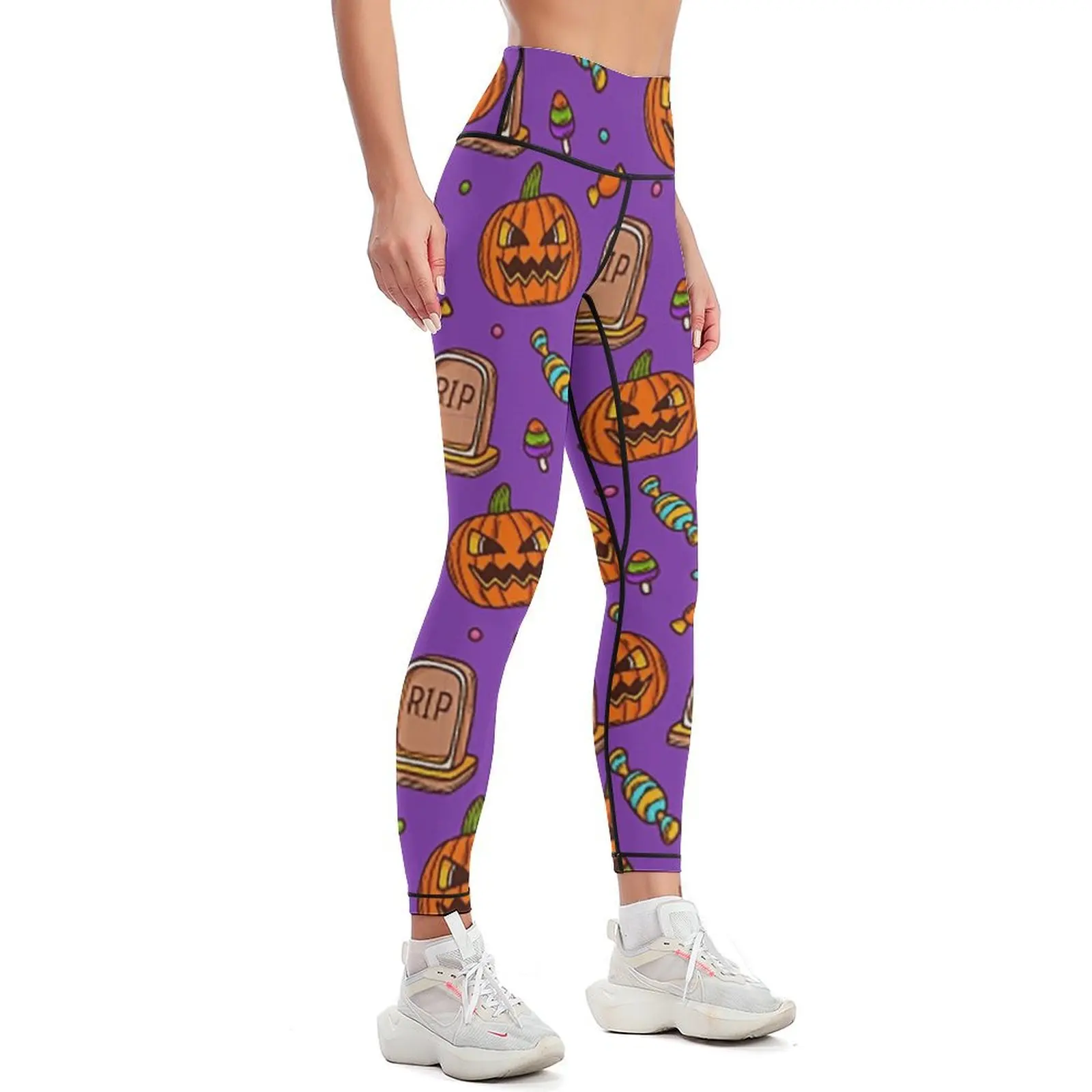 Motif mignon d'Halloween Leggings leggins push up woman sports tennis for Womens Leggings