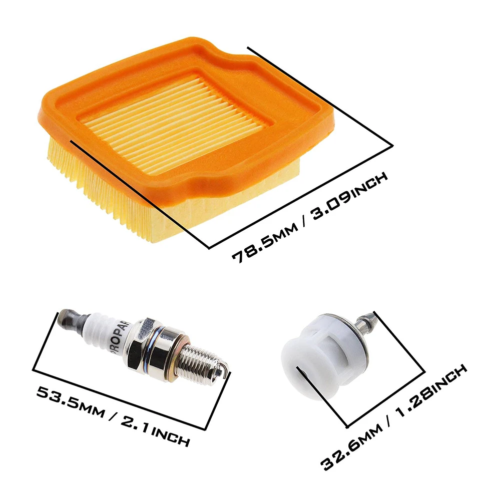 Imagem -03 - Filtro de ar Spark Plug Kit para Stihl Km94 Km94r Km94r Km94rc Sp92 Substituição Absoluta Peça Sobresselente Casa Graden Suprimentos Ferramenta Peça