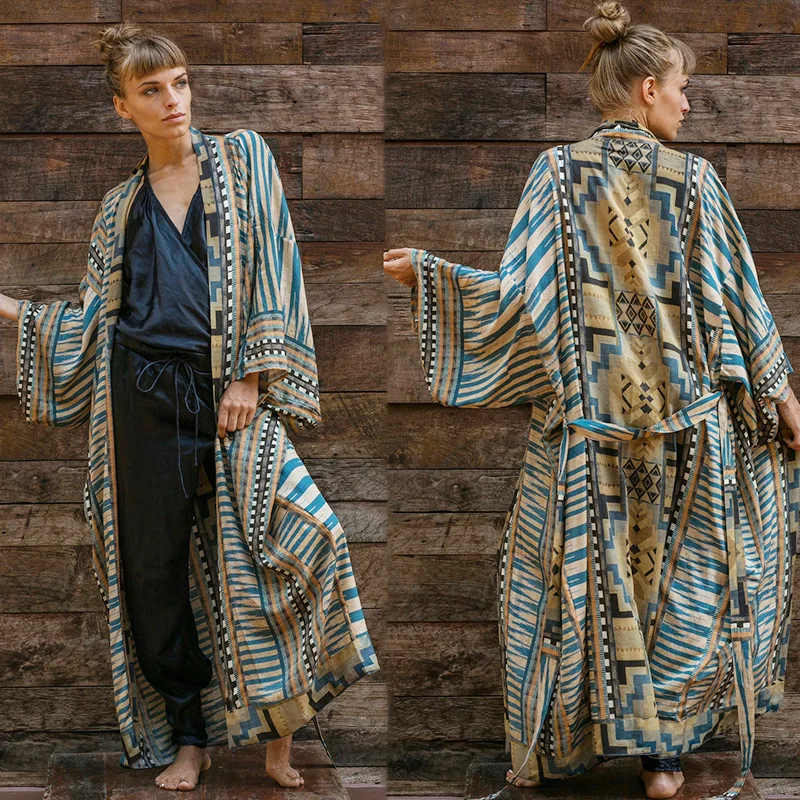 Japońskie Kimono Yukata Kimono kardigan z frędzlami modna bluzka damska 2022 długi kardigan Haori tradycyjny Kimonos sukienka Obi koszula
