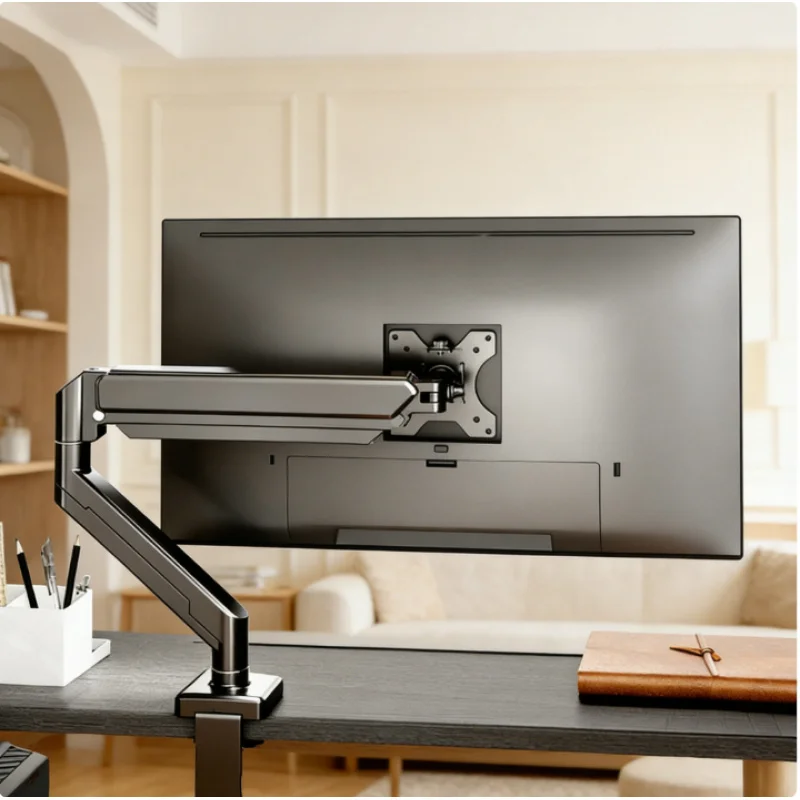 

Универсальная настольная подставка для одного монитора, подходит для экранов до 32 дюймов, вес до 19,8 фунтов, регулируемый кронштейн для компьютерного монитора.