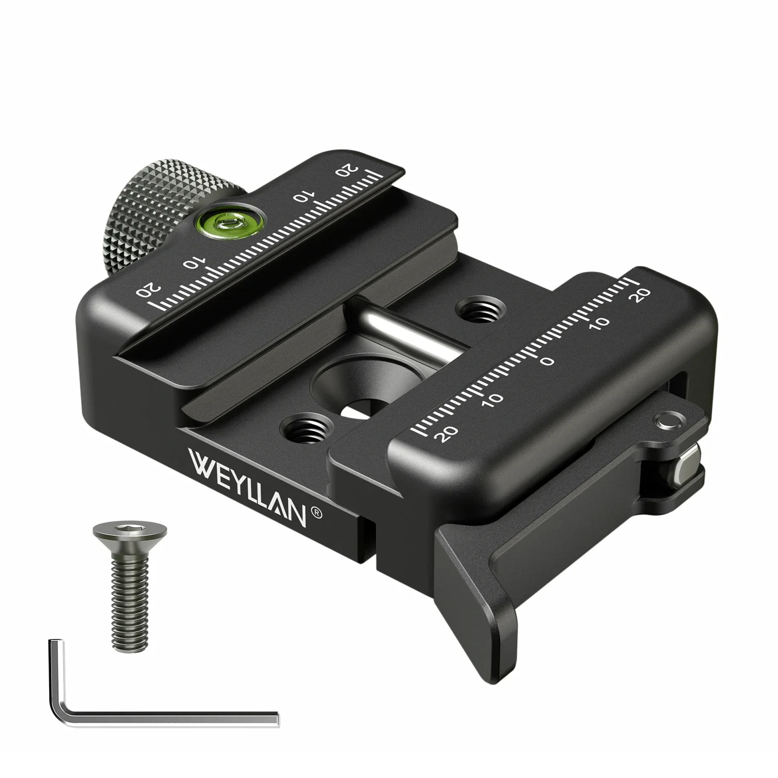 WEYLLAN AP50 Picatinny Arca Swiss Klemadapter voor Statief Quick Release Plaat Nato Rail Geschikt voor Jachtfoto op Balhoofd - afbeelding 2