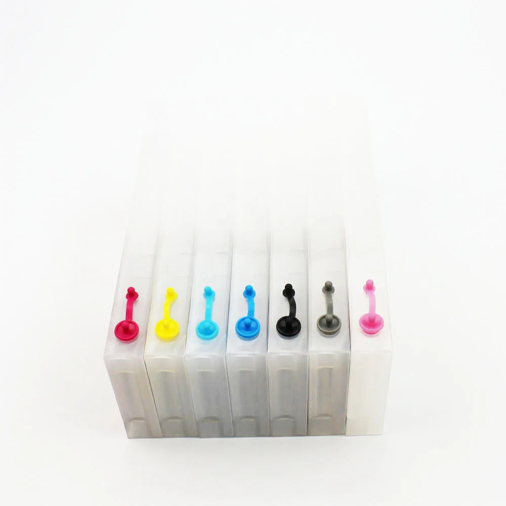 

220ML/pc Empty Refillable Ink Cartridge With Chip For Epson stylus pro 4000 4400 4450 4800 4880 7600 9600 printer