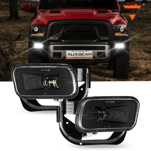 Luces antiniebla LED para coche, lámparas antiniebla de conducción de parachoques, para Dodge Ram 1500, 2009, 2012, 2500, 3500, 2010, 2018, # 55372734AB, 55372735AA