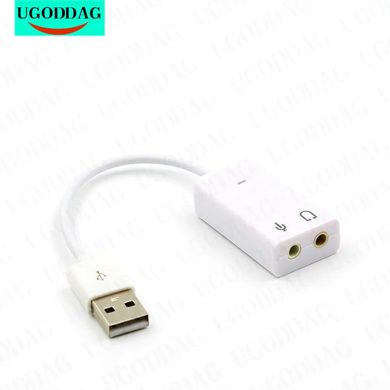 7.1 zewnętrzna karta dźwiękowa USB Jack 3.5mm Adapter Audio USB słuchawka Micphone karta dźwiękowa do komputera Macbook Laptop PC