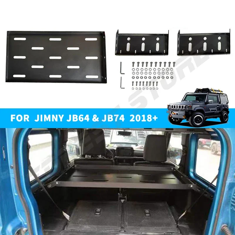 Car Rear Racks For Suzuki Jimny 3 Doors JB64 Sierra JB74 2019 2023 Trunk Racks Trunk Shelf Storage Bracket Luggage Accessories