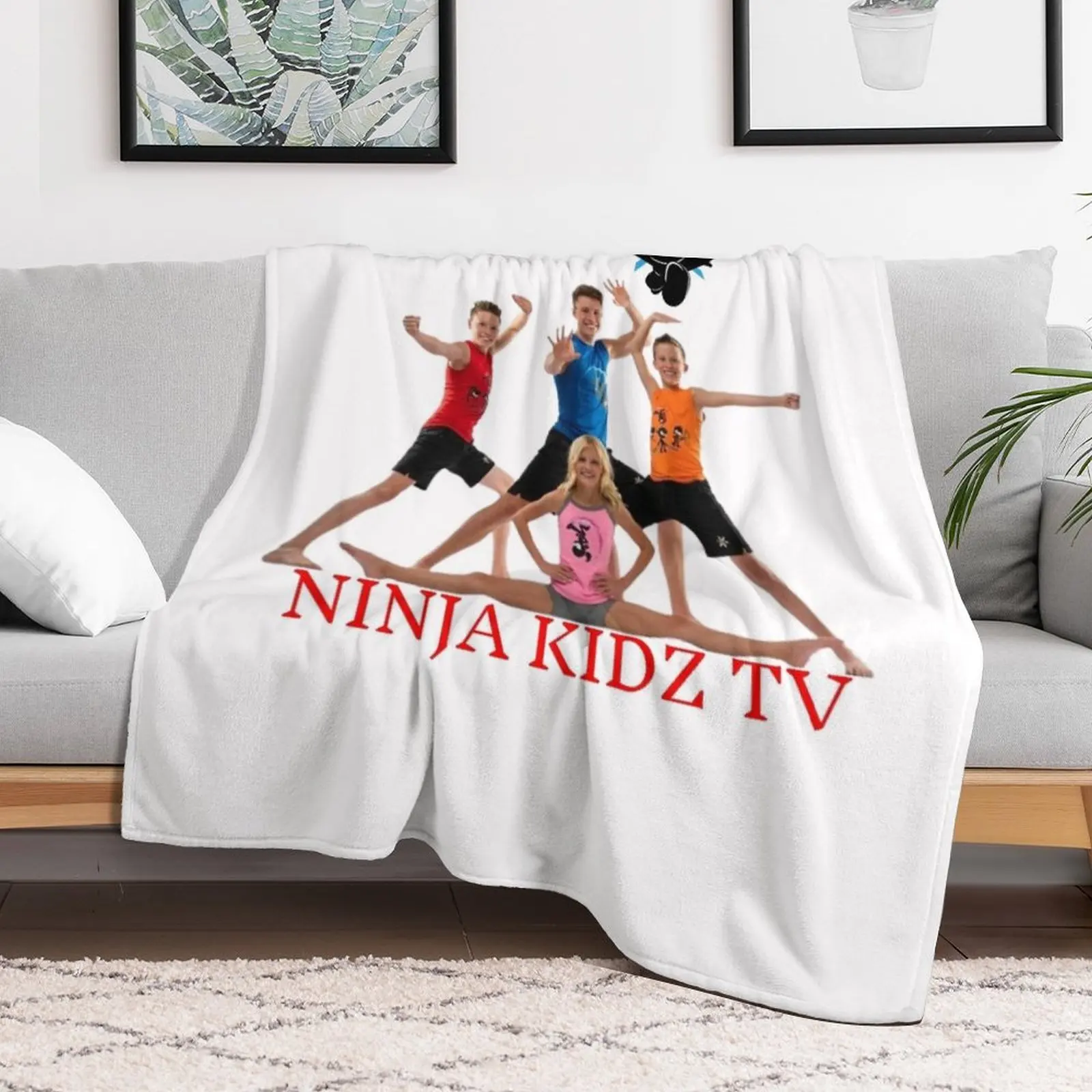 Greeting cards and kids t-shirts of ninja kidz tv Throw Blanket