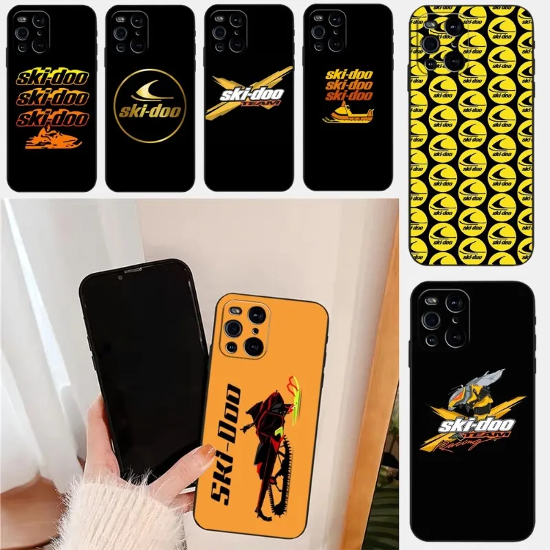 Ski Doo Ski-Doo Team Phone Case For OPPO Find X3Neo X5Pro X3Pro RENO6 7 ProPlus A16 A54 A57 K9 K9S A74 A93 A94 Black Cover