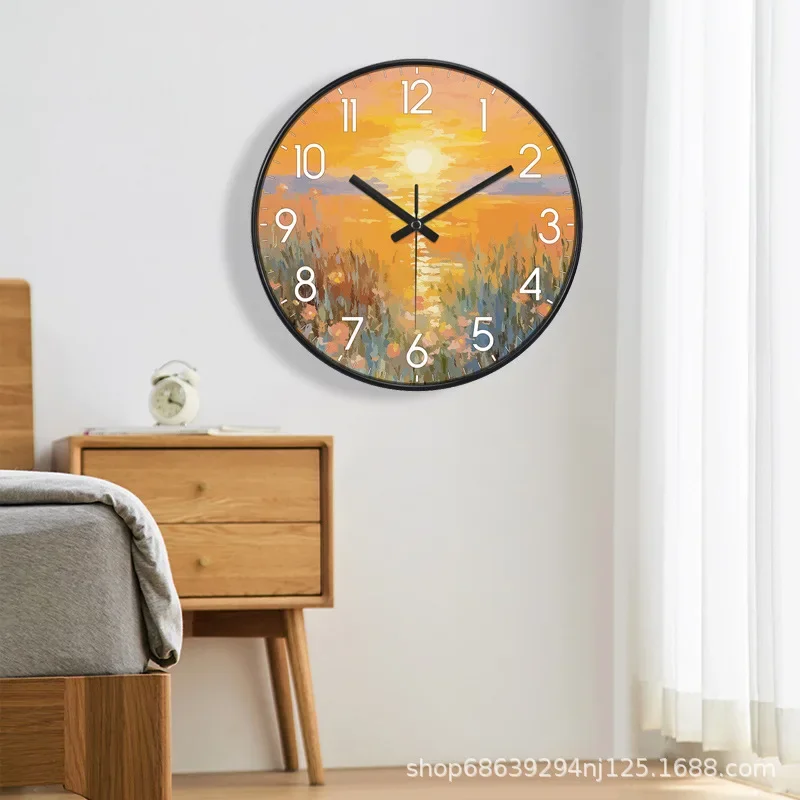 Wall Clock Modern Design Children Wall Clock Mute Bedroom Living Room Clocks Nordic Color Art Clock Hanging Wall Home Decoration