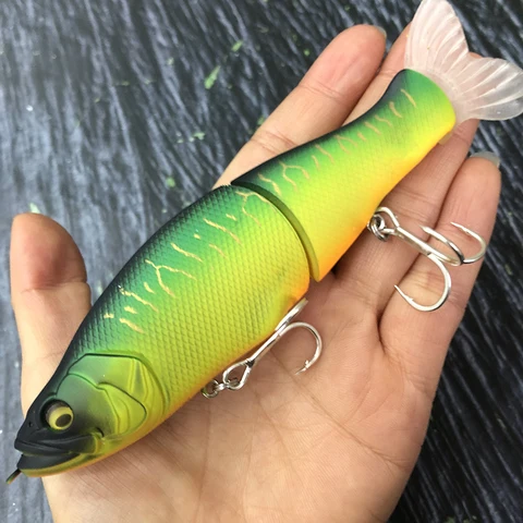 Большая рыболовная приманка Glide Bait 135 мм 30 г, многосоставная приманка для плавания для щуки, лосося, судака, окуня, морская рыбалка, жесткая приманка, воблеры, снасти