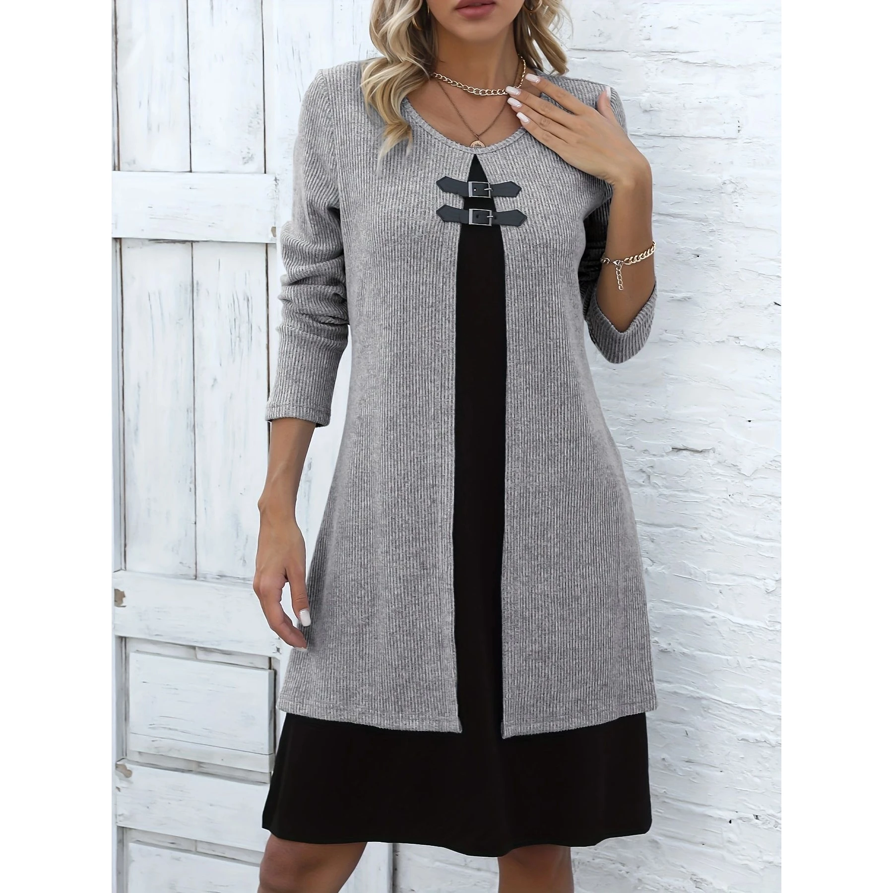 Slim Fit Color Blo … - image