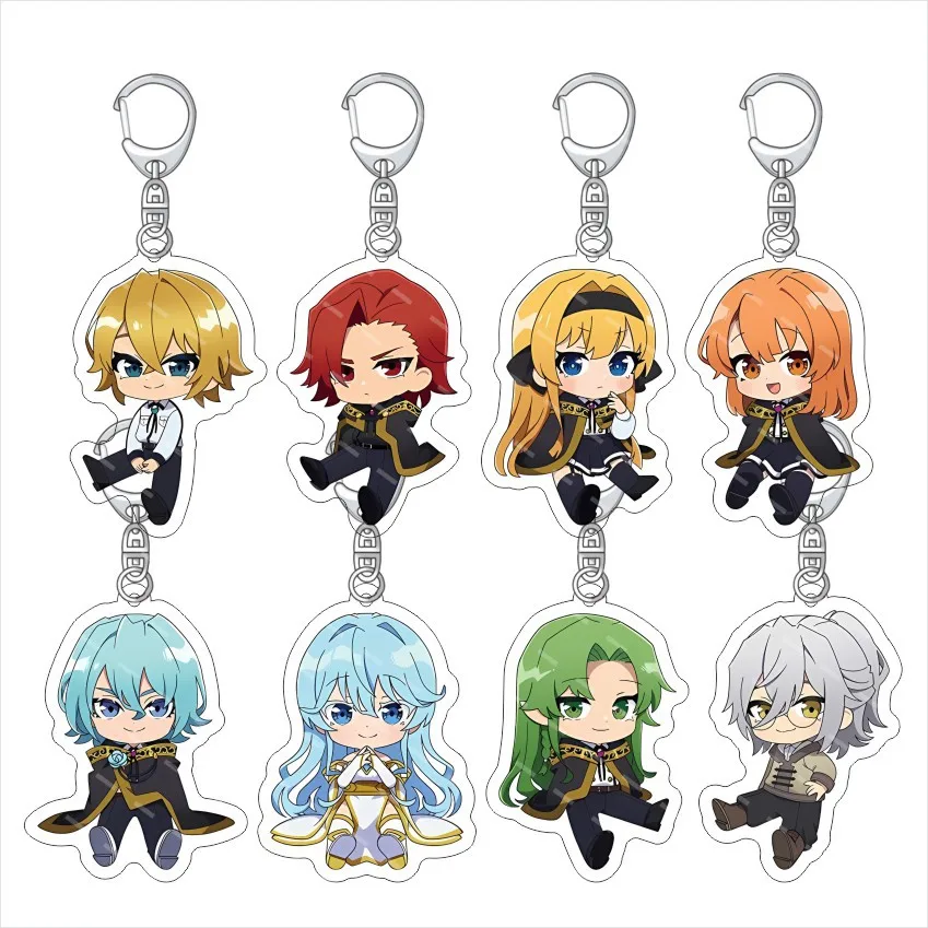 Anime Wistoria: Zauberstab und Schwert Acryl-Schlüsselanhänger Will Serfort Elfaria Colette Sion Taschen- und Auto-Schlüsselanhänger Handy-Anhänger Geschenke
