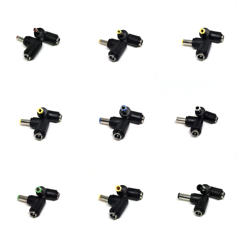 5PCS DC Power Jack 5.5 x 2.1mm Female To 6.5 4.8 4.4 4.0 3.5 3.0 2.5 2.1 1.7 1.35 MM Male DC Plug Connectors