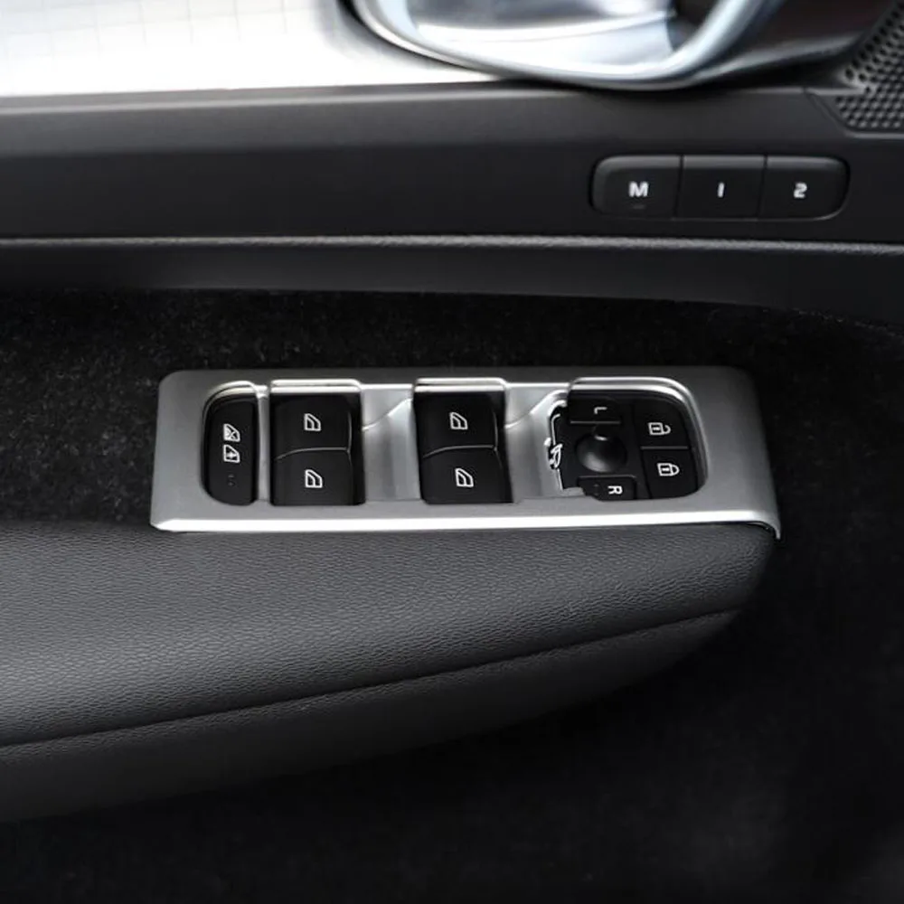 Air-Condition Volume Switch Trim ABS Plastic Headlight Adjust Button Frame Cover Car Accessories For VOLVO XC40 2018 2019-2021
