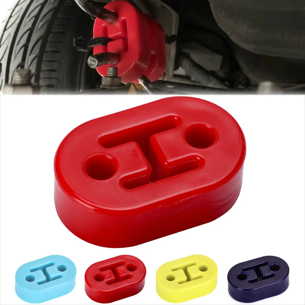 

2 Holes Universal Car Exhaust Hanger Bushing Rubber Support Pipe Mount Mounting Bracket Hanger Insulator Muffler Accessories