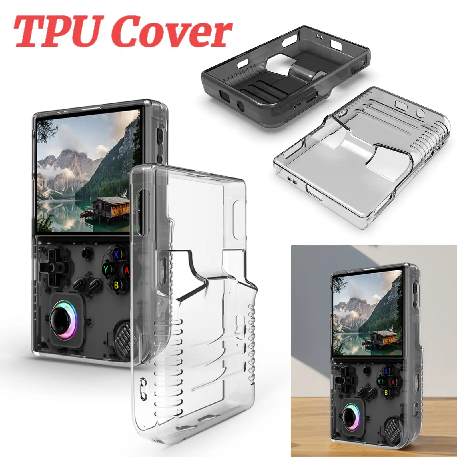 

Для ANBERNIC RG40XXV защитный чехол для игровой консоли чехол из ТПУ портативная игровая консоль защитная оболочка игровые аксессуары