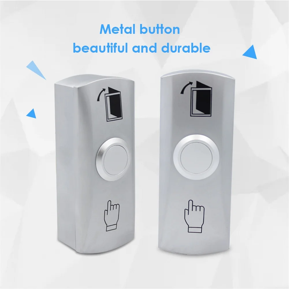 

Stainless Steel Door Button with Narrow Frame for Surface Mounting for Entrance Security Systems in Offices and Hotels