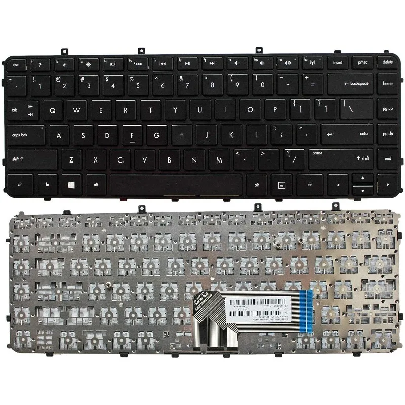 Replacement Laptop US Keyboard Black for HP Envy 4-1195ca 4-1130us 4-1215dx 4-1115dx 4-1102xx CTO 4t-1100 4-1038nr series