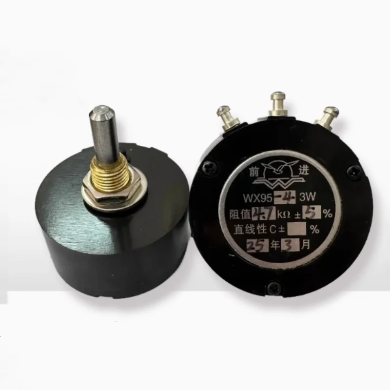 1PCS WX95-4 1K 2K2 4K7 10K 3 Watt Precision Wire Wound Potentiometer Single Turn 6mm Shaft