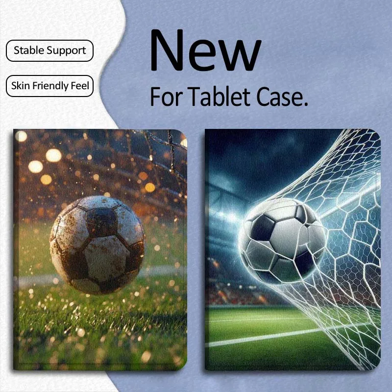 

Sparkling Soccer Ball Rain For Xiaomi Mi Pad Mini 4 5 6 7 SE Pro Plus Redmi Pad 2 SE 2025 8.8 11 Foldable Tablet Case Gift