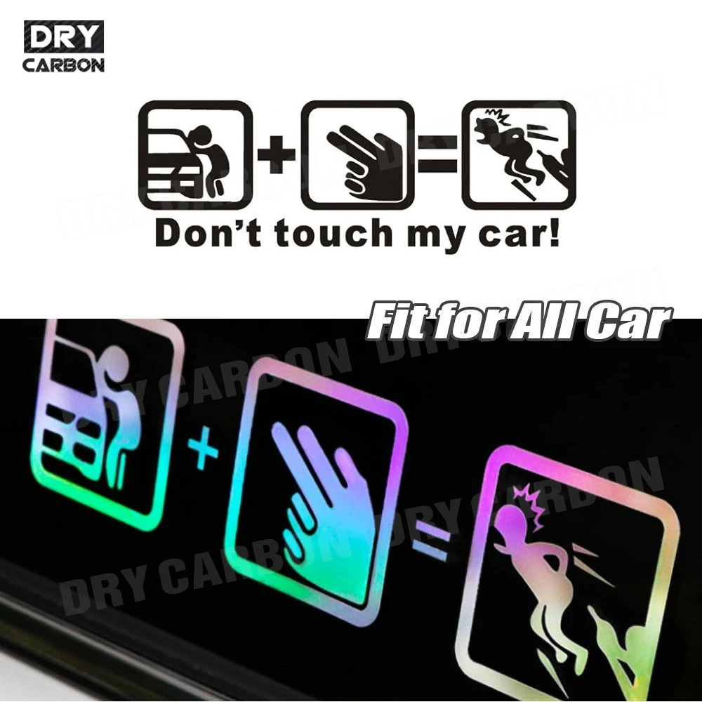 

Creative Don't Touch My Car Car Sticker Decals - Funny Exterior Auto Decals for Universal Car Window Accessories