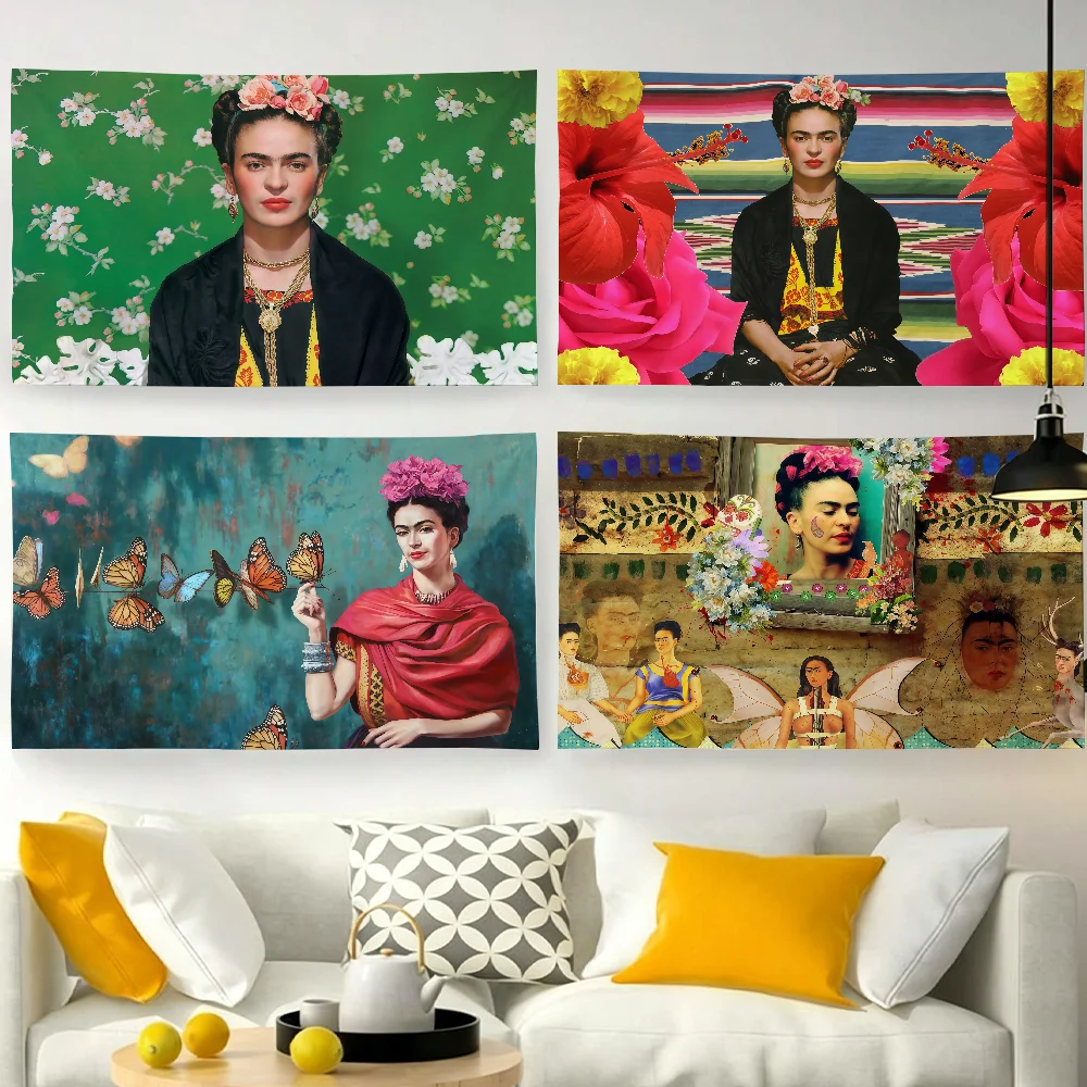 Art F-Frida K-Kahlo-S flag For Garden Party Living Room Home Wall Decor Banner Bedroom Outdoor Tapestry