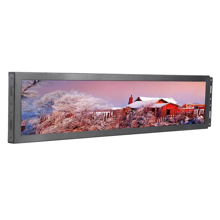 

Custom 36.6'' Stretch LCD Advertising Players LCD Advertisement Display Screen Shelf Edge Bar LCD for Shopping Mall